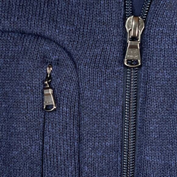 Polo Ralph Lauren RLX Mens Small Golf Knit Full-Zip Vest Navy Blue NEW $148 - Picture 4 of 9